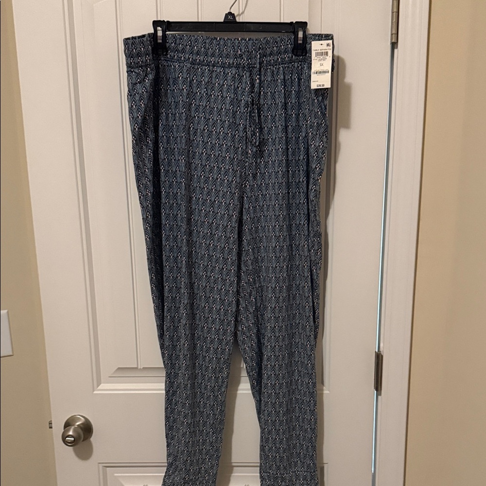 Blue Patterned Sleep pants